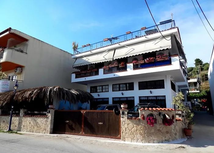 度假居 Greek House With Seaview,parking And Yard With Bbq *