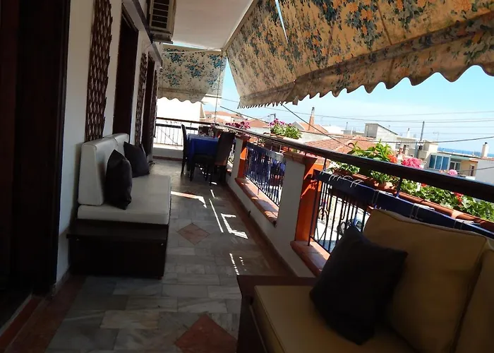 Greek House With Seaview,parking And Yard With Bbq