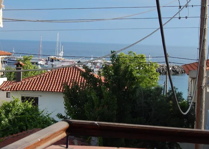 Greek House With Seaview,parking And Yard With Bbq *